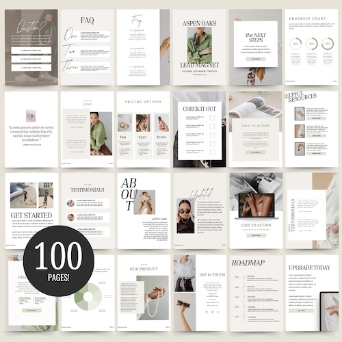 100 page lead magnet template